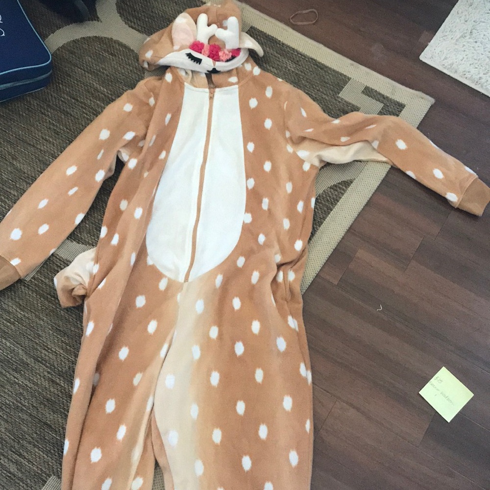 Deer onesie from Target. Worn once, super comfy!!!